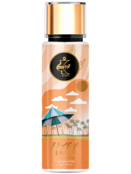 BEACH LATTE FRAGRANCE MIST 250 ML, Fragrance Mist by Musky