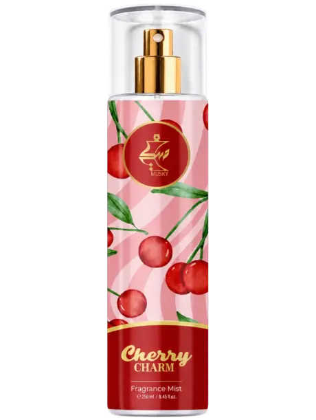 CHERRY CHARM FRAGRANCE MIST 250 ML, Fragrance Mist by Musky