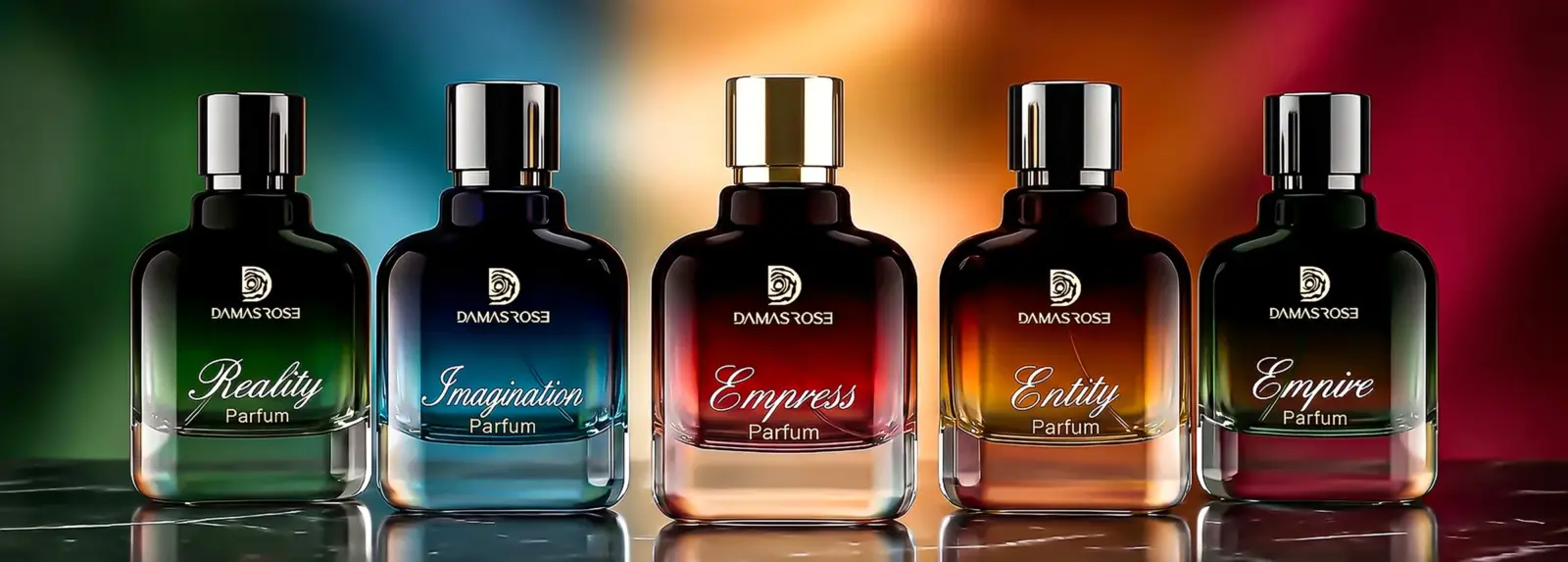 Damas Rose Premium Collection parfums - Imagination, Empress and Entity