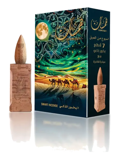 بخور ذكي همسات 7 قطع، البخور من أنسام الخليج